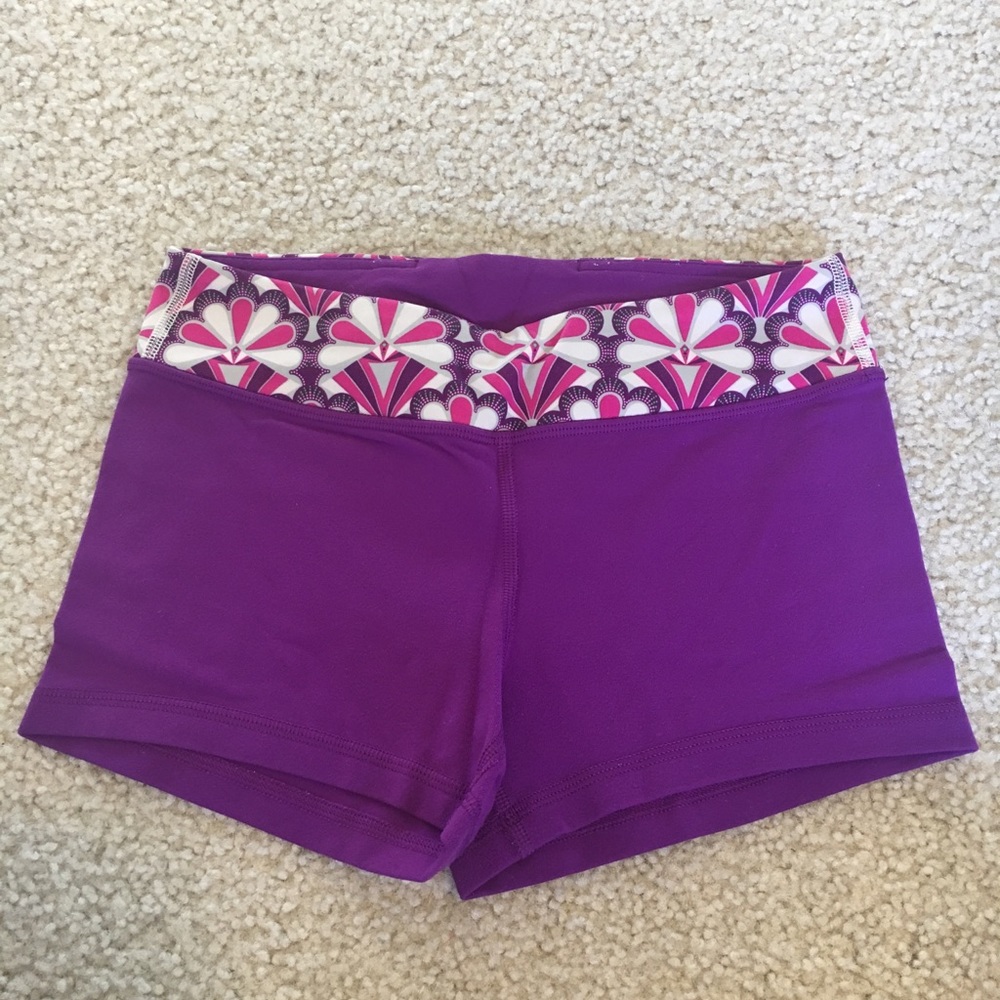 Ivivva reversible purple spandex shorts
